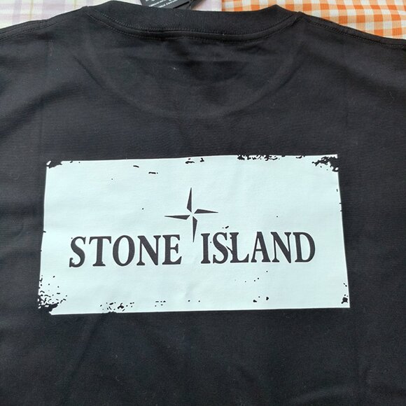 Stone Island Black Printed Short-Sleeve T-Shirt - Picture 7 of 7